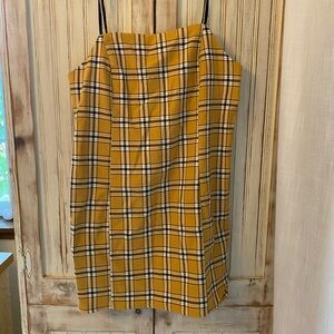 Urban Outfitters Mustard Plaid dress